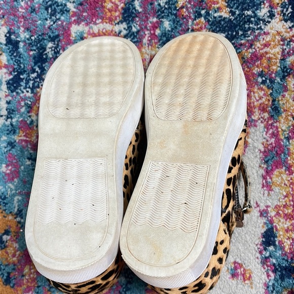 Steve Madden Caliber Leopard Wedge Sneaker Bootie size 6 Mobwife - Picture 7 of 10